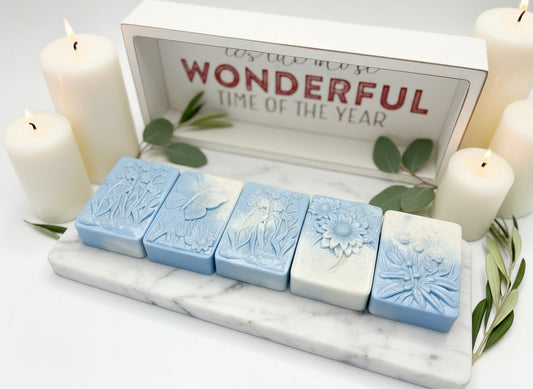 Goats Milk Baby Powder Bar – Butterfly & Flower Soap