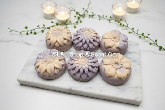 Goats Milk Blueberry Muffin Flower Soap