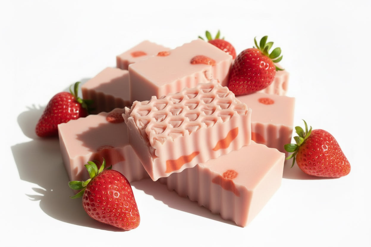 Strawberries & Cream Goat Milk Soap