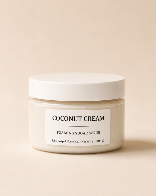 Coconut Cream Foaming Sugar Scrub
