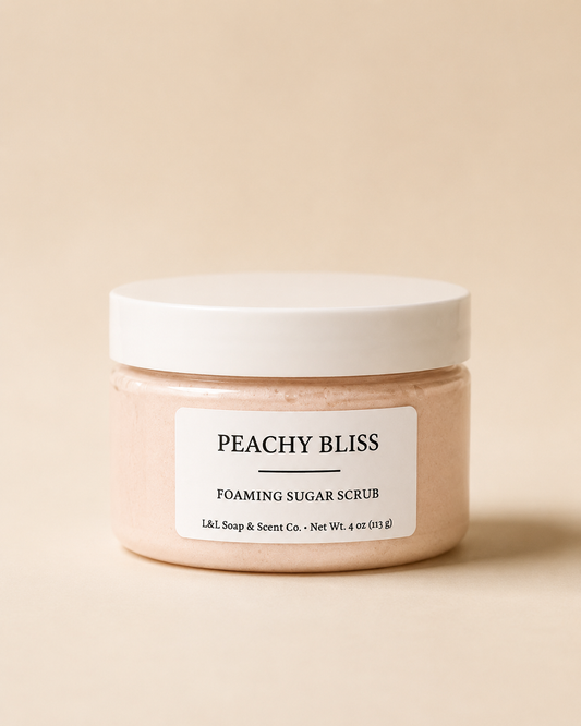 Peachy Bliss Foaming Sugar Scrub